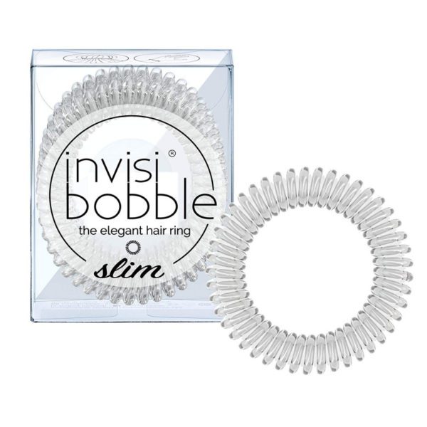 Invisibobble - Slim Crystal Clear Hair Ties - 3 piece Ohmykajo curly hair care, hair loss treatment, curly hair products