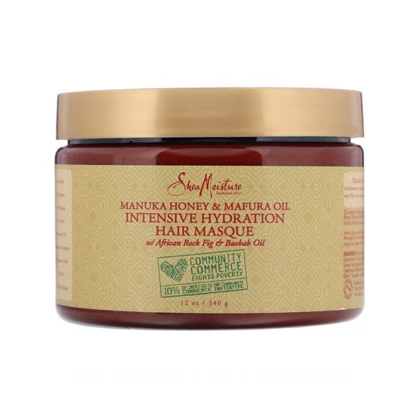 SheaMoisture - Intensive Hydration Hair Masque, Manuka Honey & Mafura Oil Ohmykajo curly hair care, hair loss treatment, curly hair products