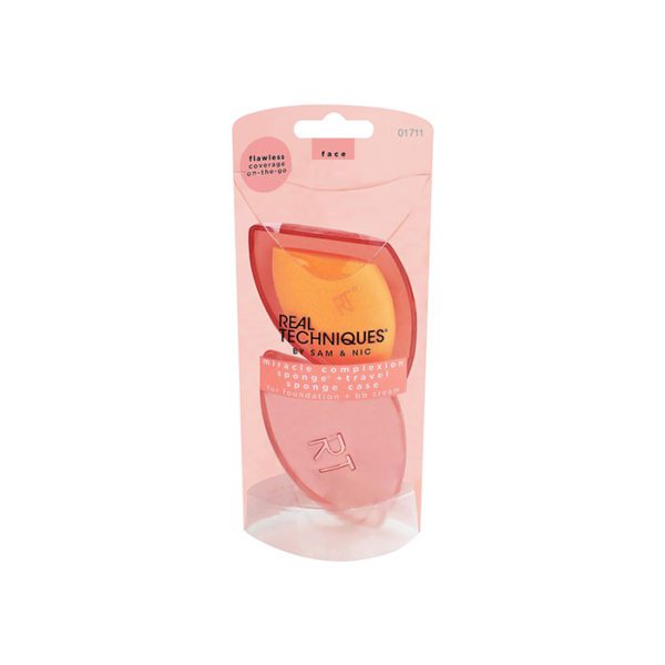 Real Techniques - Miracle complexion sponge + travel sponge case