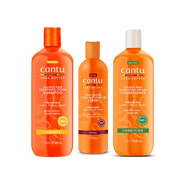 Cantu - Shampoo , Conditioner , Activator Set Ohmykajo curly hair care, hair loss treatment, curly hair products