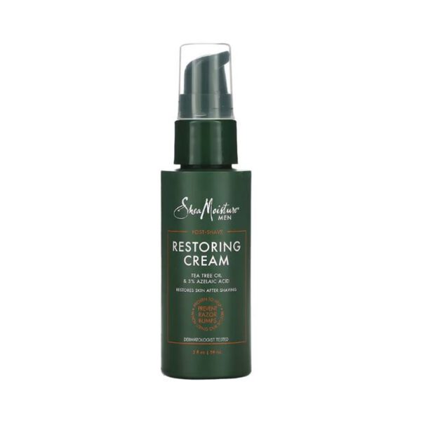 SheaMoisture - Men, Post-Shave, Restoring Cream Ohmykajo curly hair care, hair loss treatment, curly hair products