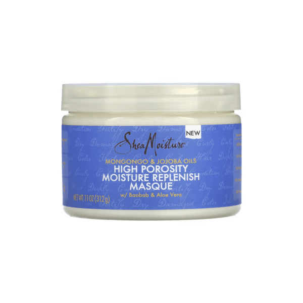 SheaMoisture - Mongongo & Jojoba Oils High Porosity Moisture Replenish Masque Ohmykajo curly hair care, hair loss treatment, curly hair products
