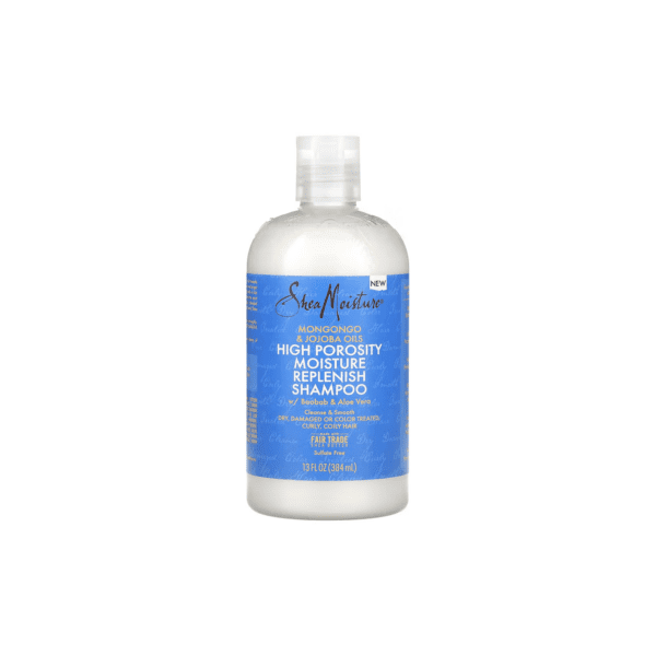 SheaMoisture - High Prosperity Moisture Replenish Shampoo Mongongo & Jojoba Oils Ohmykajo curly hair care, hair loss treatment, curly hair products