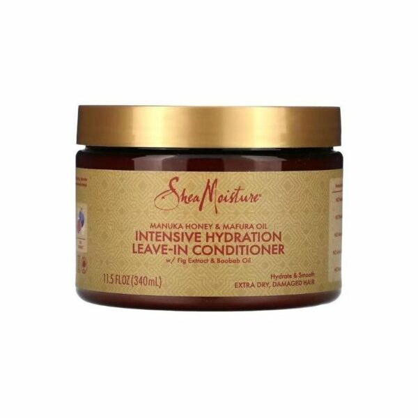 Sheamoisture - Manuka Honey and Mafura Oil Leave in Conditioner Ohmykajo curly hair care, hair loss treatment, curly hair products