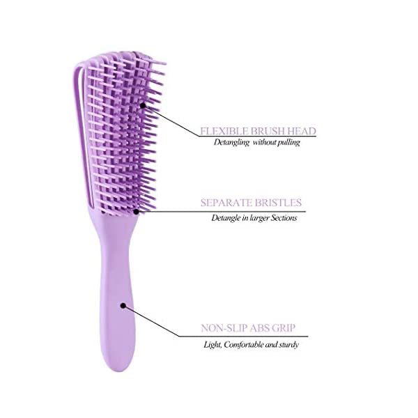 Detangling Flexi Brush curly hair wavy hair
