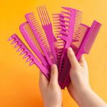 8Pcs/set Portable Comb Set curls, curly hair